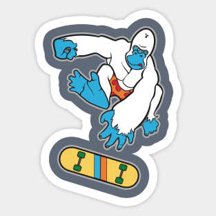 Kick-Flip Yeti Sticker